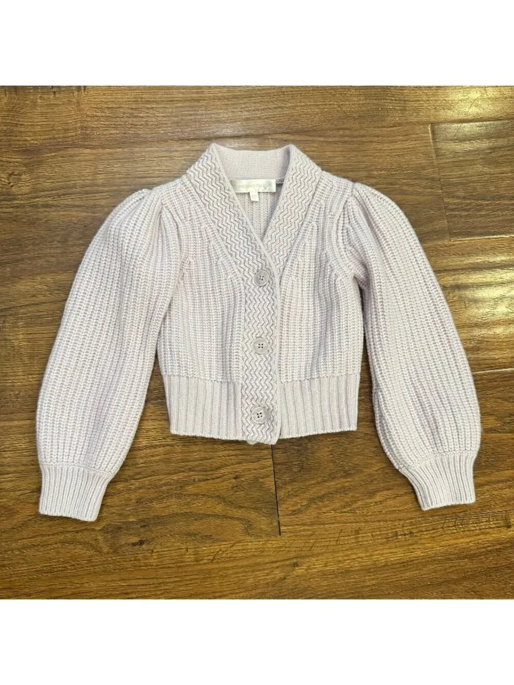 Loveshackfancy mini Avignon wool cashmere sweater cardigan